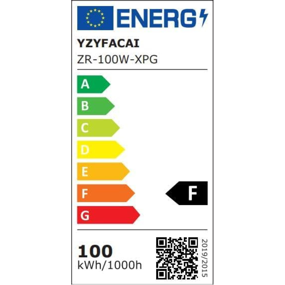 Прожектор LED 100W с датчиком движения YZYFACAI 10000lm 7000K IP67
