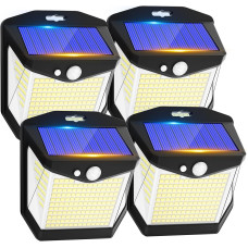 Настенный солнечный светильник Vanranger 248 LED датчик движения 3 режима IP65 4 шт