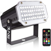 Стробоскоп JLPOW с пультом дистанционного управления 48 RGB LED звукочувствительный