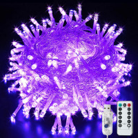 Гирлянда LITYBY 13 м 120 LED USB фиолетовая имеет 8 режимов и таймер 