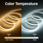 LED лента COB 288 LED на метр 220V теплый белый 3200K SUNBEYOND 30 м