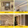 LED лента COB 288 LED на метр 220V теплый белый 3200K SUNBEYOND 30 м