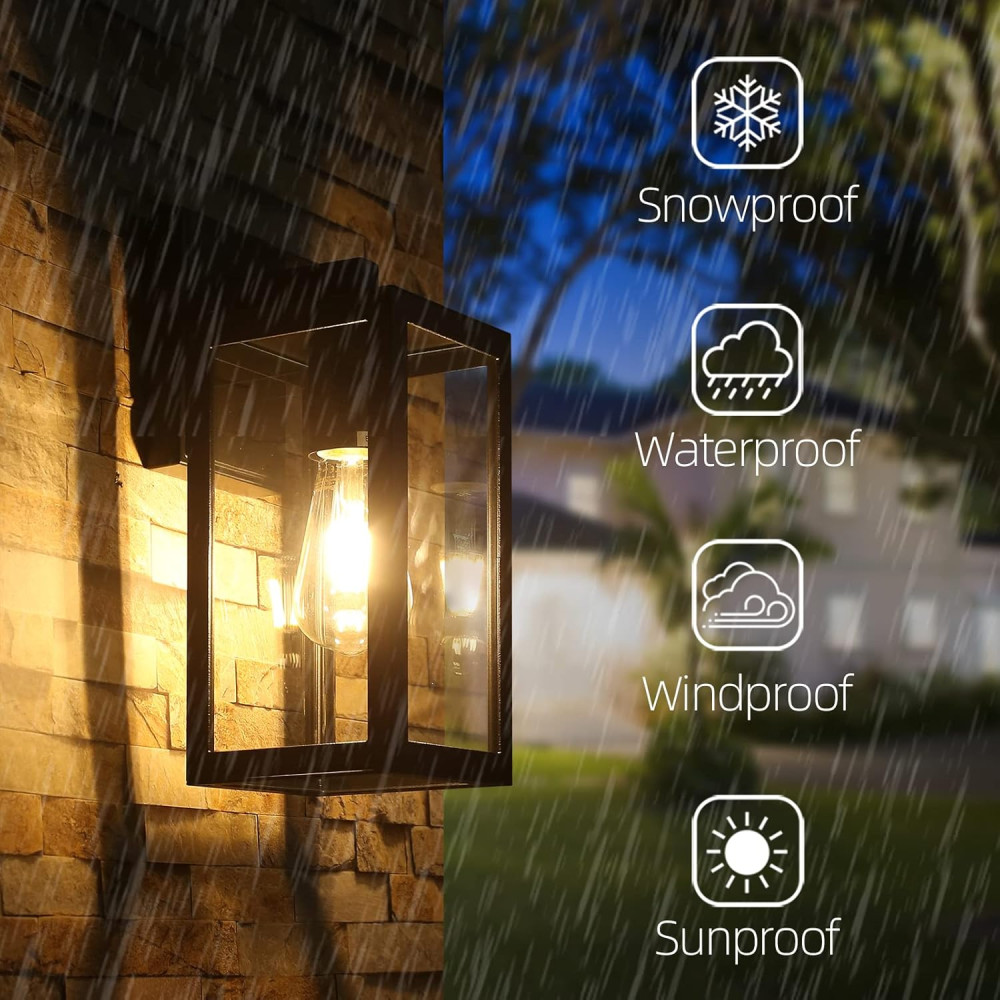 Настенные уличные светильники BRIMMEL алюминиевые E27 набор 2 шт