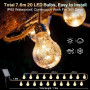 Солнечная гирлянда 20 LED лампочек Bogseth Retro 8 м USB и Solar с пультом