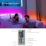 Phopollo RGB LED Стрічка 10м з пультом 44 клавіш гнучка змінює колір