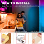 Phopollo RGB LED Стрічка 10м з пультом 44 клавіш гнучка змінює колір