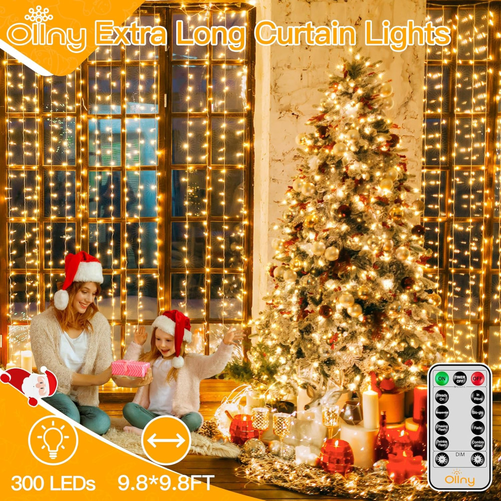 Светодиодная гирлянда-штора Ollny 300 LED 3×3 м 