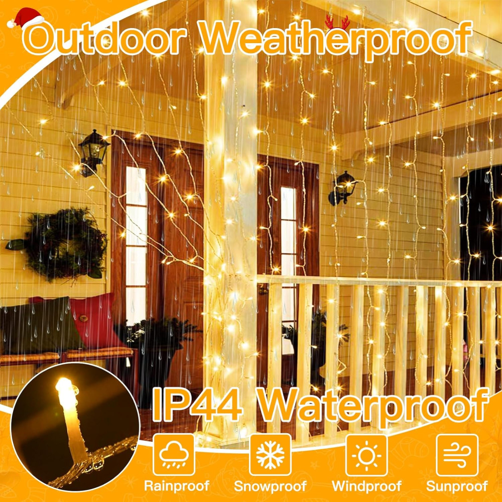 Светодиодная гирлянда-штора Ollny 300 LED 3×3 м 