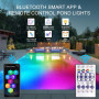 Садові RGB світильники NATPOW 4 шт з додатком Bluetooth IP65 