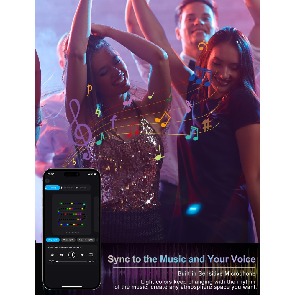 Садові RGB світильники NATPOW 4 шт з додатком Bluetooth IP65 
