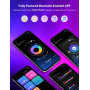 Светодиодная лента Mexllex 30 м 2 рулона по 15 м RGB Bluetooth синхронизация с музыкой приложение пульт