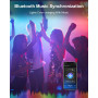Светодиодная лента Mexllex 30 м 2 рулона по 15 м RGB Bluetooth синхронизация с музыкой приложение пульт