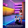 Светодиодная лента Mexllex 30 м 2 рулона по 15 м RGB Bluetooth синхронизация с музыкой приложение пульт