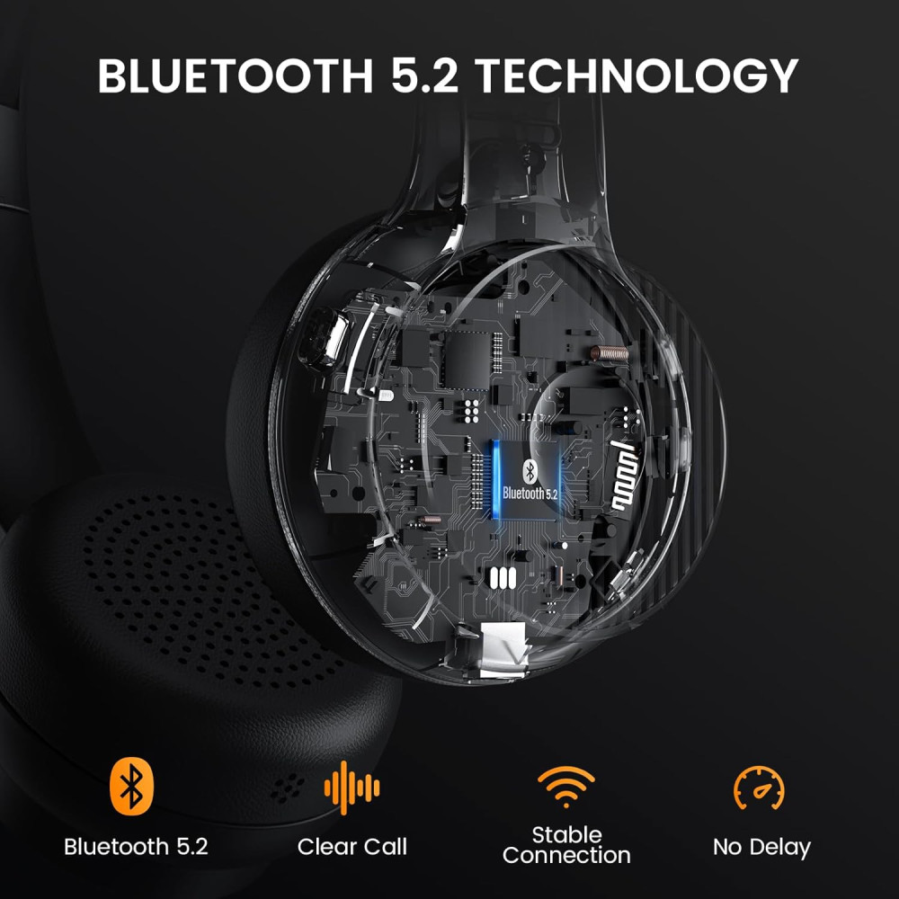Бездротова гарнітура EKSA H16, Bluetooth V5.2, 55 годин роботи