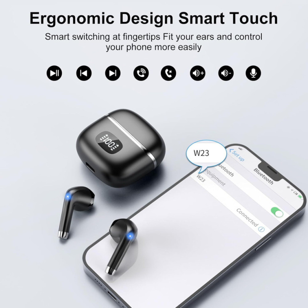 Бездротові навушники POMUIC W23-H1 Bluetooth 5 3 IPX7 для iOS та Android