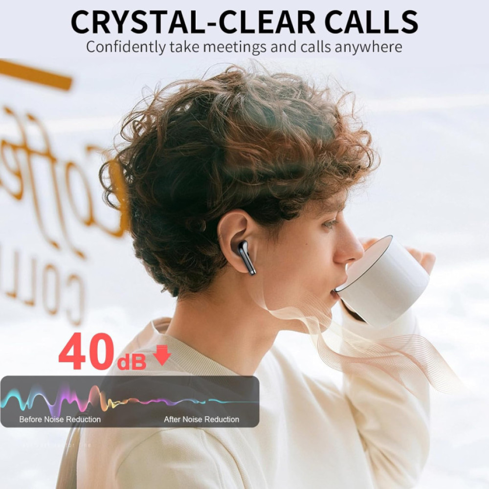 Бездротові навушники POMUIC W23-H1 Bluetooth 5 3 IPX7 для iOS та Android