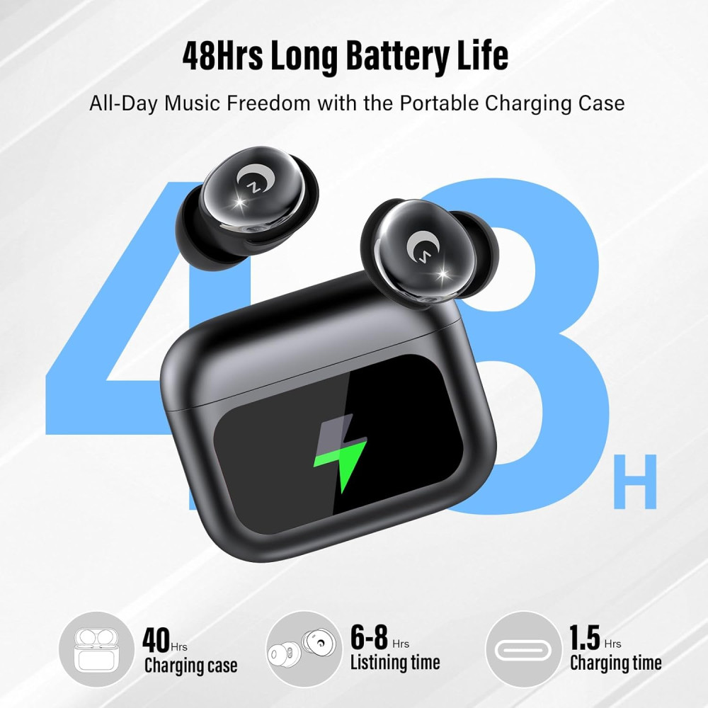 Бездротові навушники для сну VEKJ L8 Pro з сенсорним LED-екраном