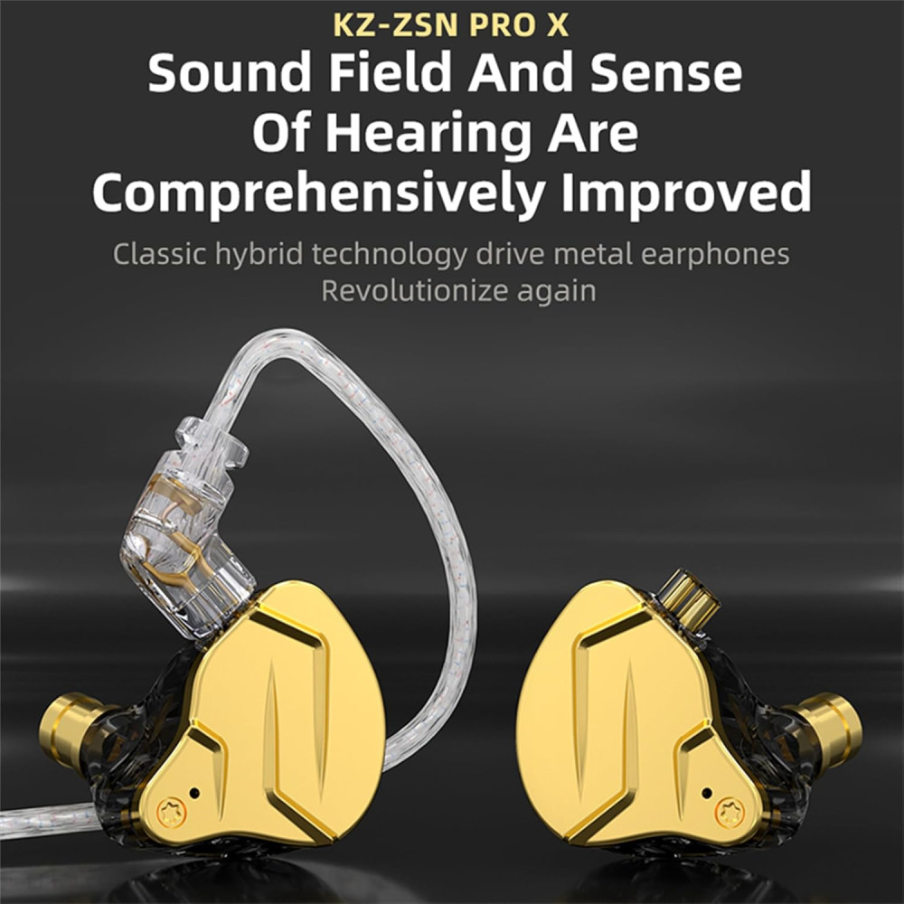 Проводные наушники KZ ZSN PRO X с микрофоном и Hi-Fi IEM