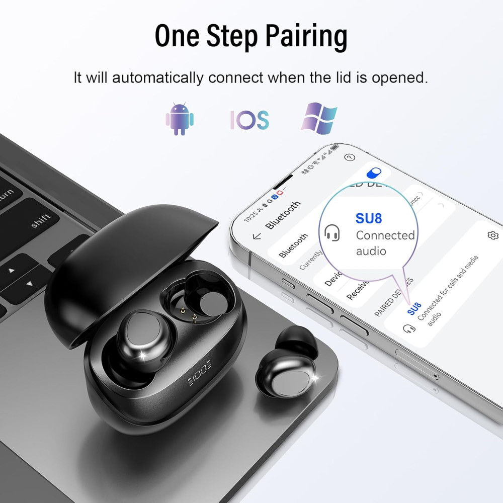 Бездротові навушники DUSONLAP SU8 для сну Bluetooth 5 4 до 47 год роботи