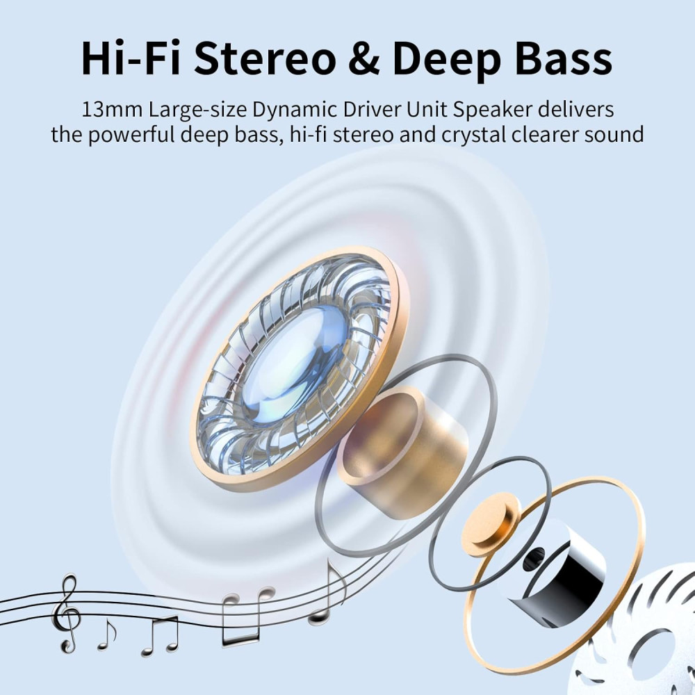 Беспроводные наушники Jxrev J53 Hi-Fi стерео до 32 ч работы