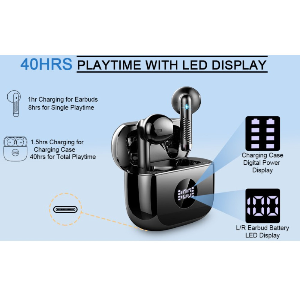 Беспроводные наушники Jxrev J53 Hi-Fi стерео до 32 ч работы