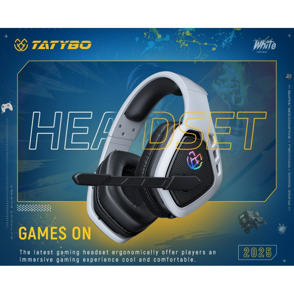 Бездротова ігрова гарнітура Tatybo WT5 2 4GHz та Bluetooth