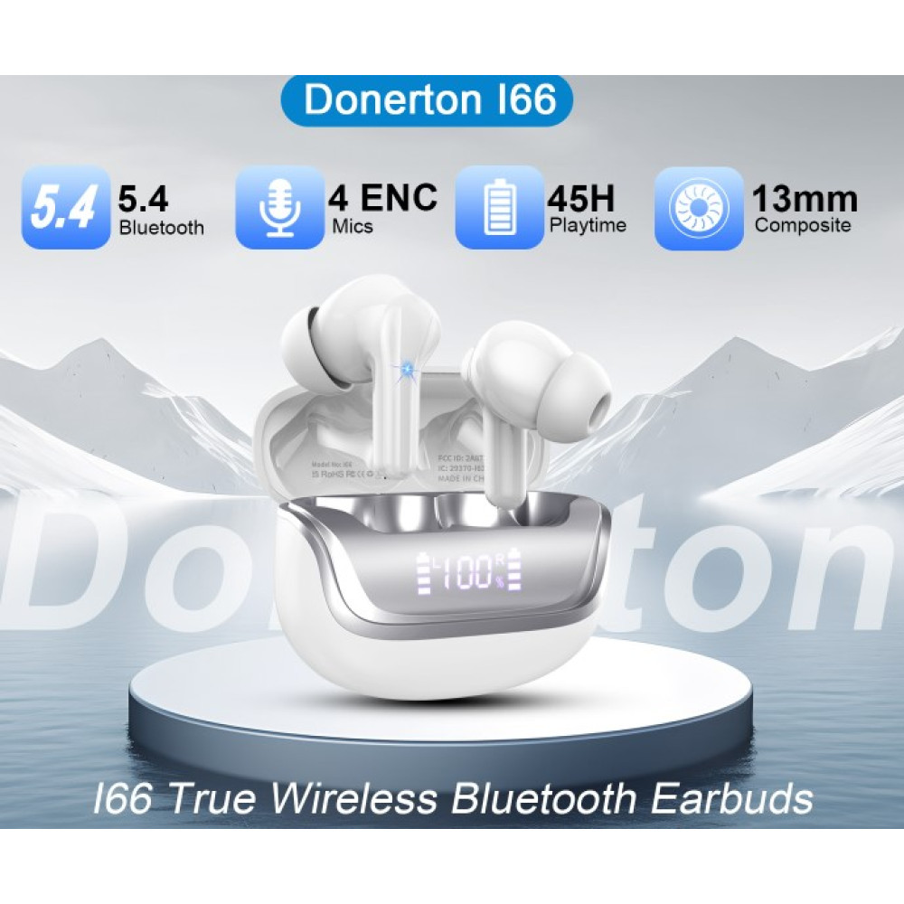 Бездротові навушники Donerton I66 до 45 годин роботи IP7