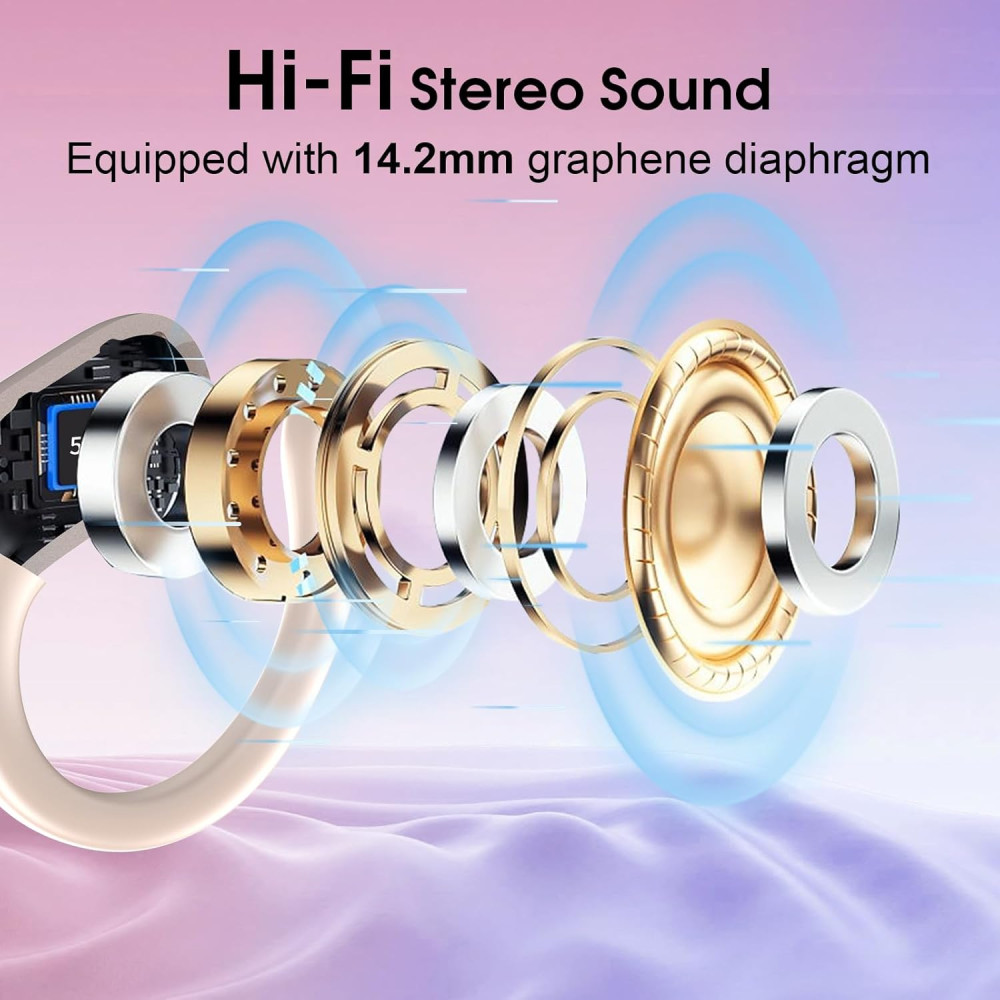 Беспроводные наушники STECEi HD65 до 75 ч работы ENC IP7