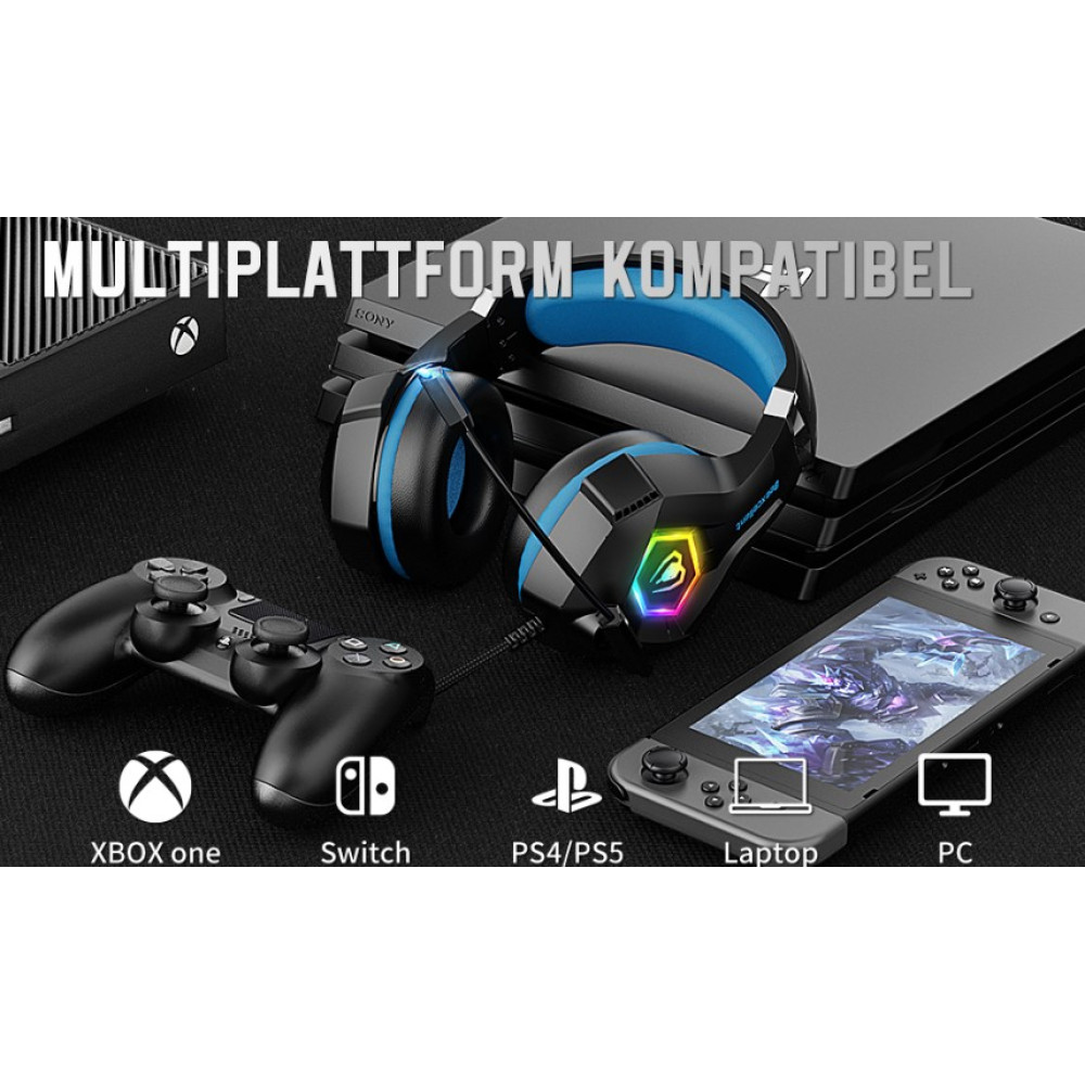 Бездротові ігрові навушники Ozeino GM-6 для Xbox з шумозаглушенням та RGB 
