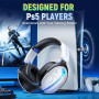 Бездротові ігрові навушники Buwnia G6000 для PS5 PC PS4 RGB підсвітка