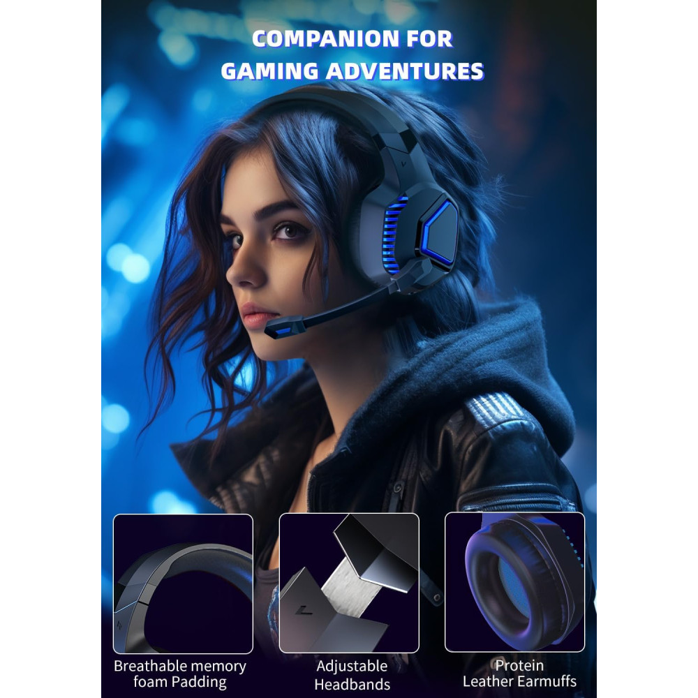 Игровые беспроводные наушники Gvyugke Captain 100 2,4GHz 40 ч