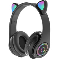Навушники бездротові з котячими вушками B39M складні з мікрофоном Over-Ear