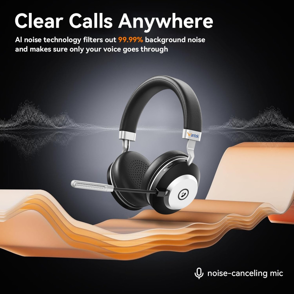 Беспроводная гарнитура Wantek 882 Bluetooth 5,3 с ENC шумоподавлением 50 часов