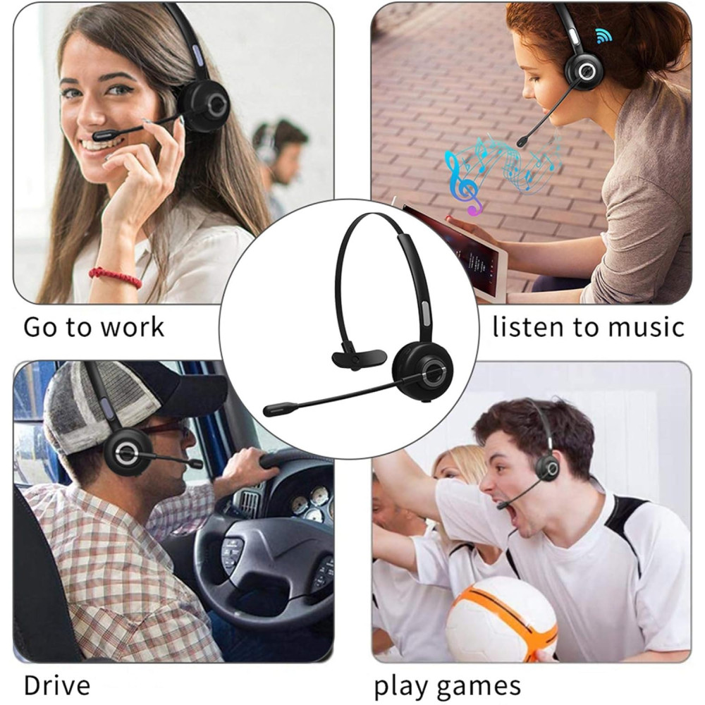 Bluetooth гарнитура BH-M97 On-Ear с шумоподавлением и зарядной станцией