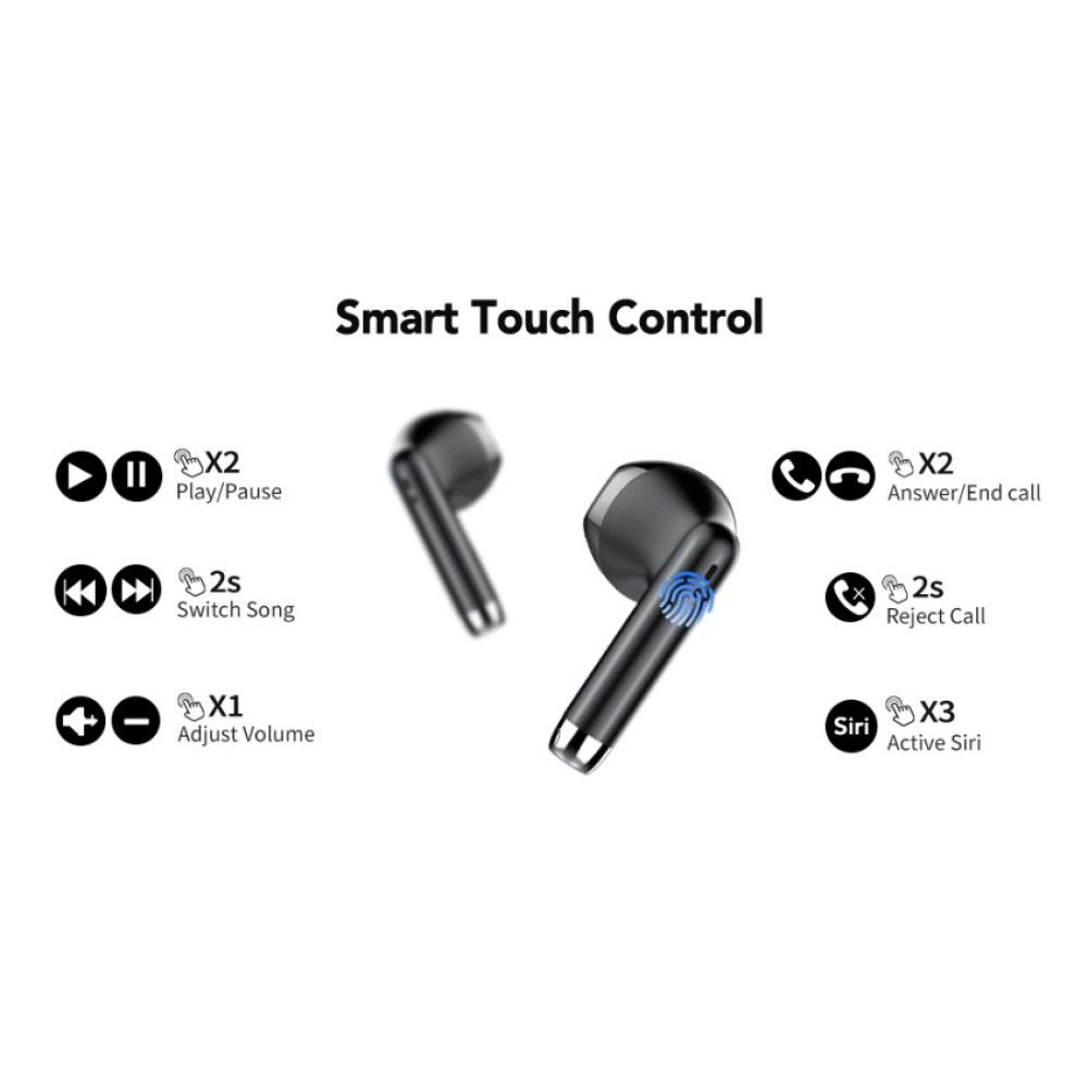 Бездротові навушники taopodo S24 Bluetooth 5 3 з ENC та сенсорним керуванням