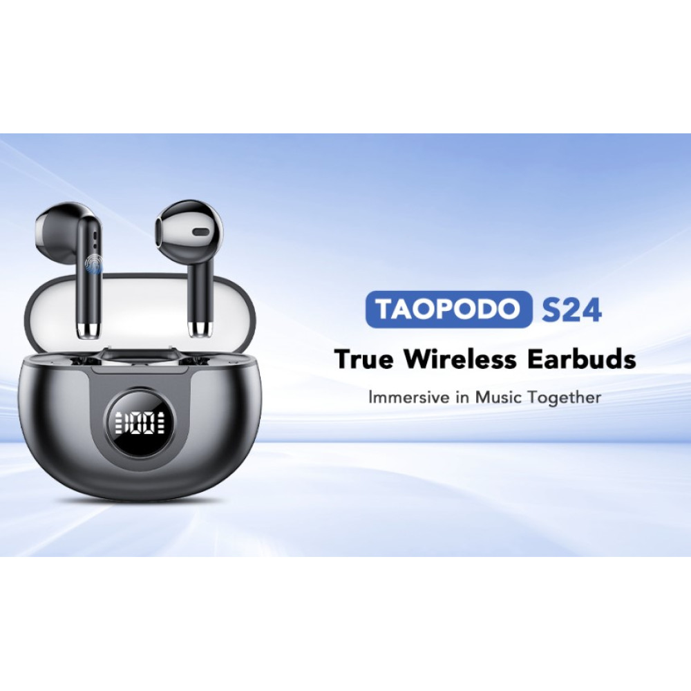 Бездротові навушники taopodo S24 Bluetooth 5 3 з ENC та сенсорним керуванням