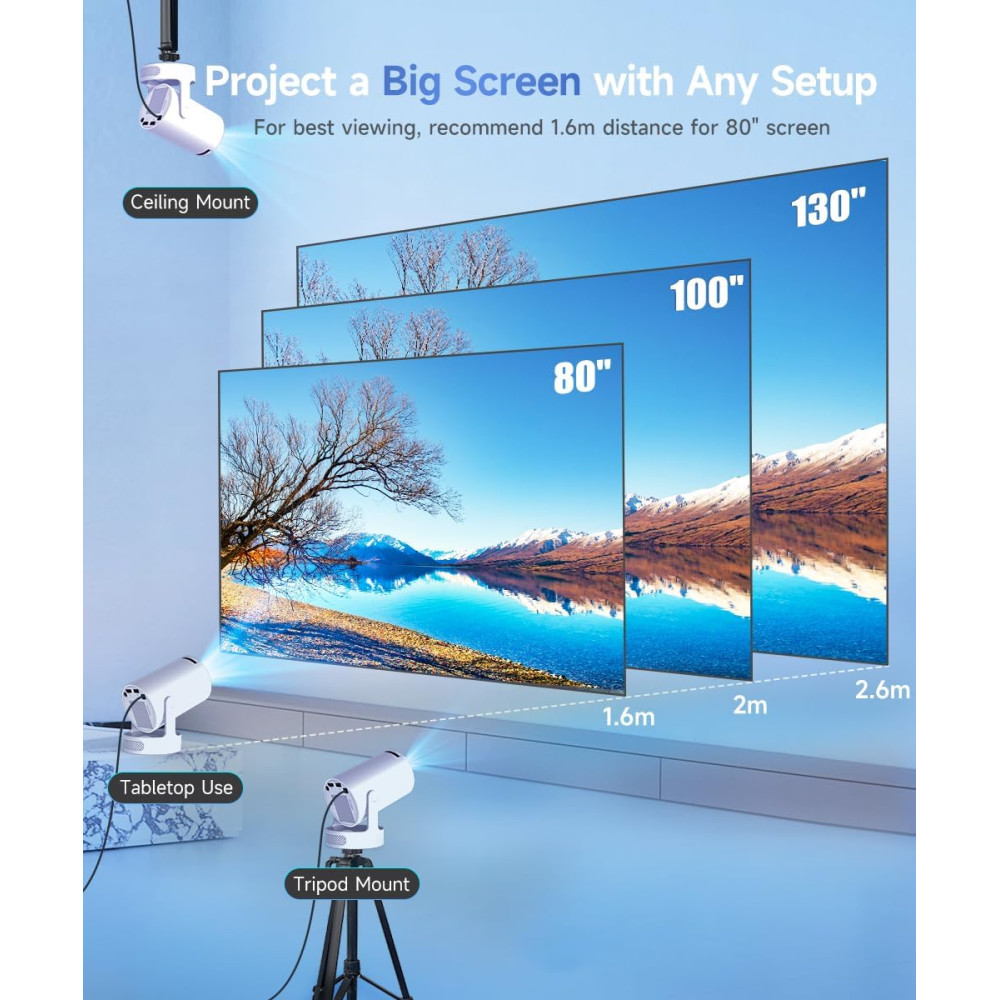 Уценка! Мини проектор Magcubic HY300 Pro+ WiFi 4K автокоррекция Keystone и вращение 180 градусов