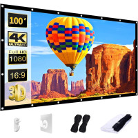 Проекционный двухсторонний экран AAJK 330×200 см для дома и улицы