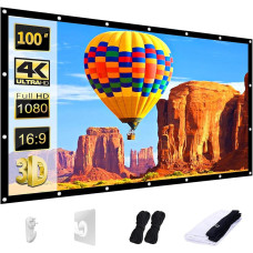 Проекционный двухсторонний экран AAJK 330×200 см для дома и улицы