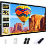 Проекционный двухсторонний экран AAJK 330×200 см для дома и улицы