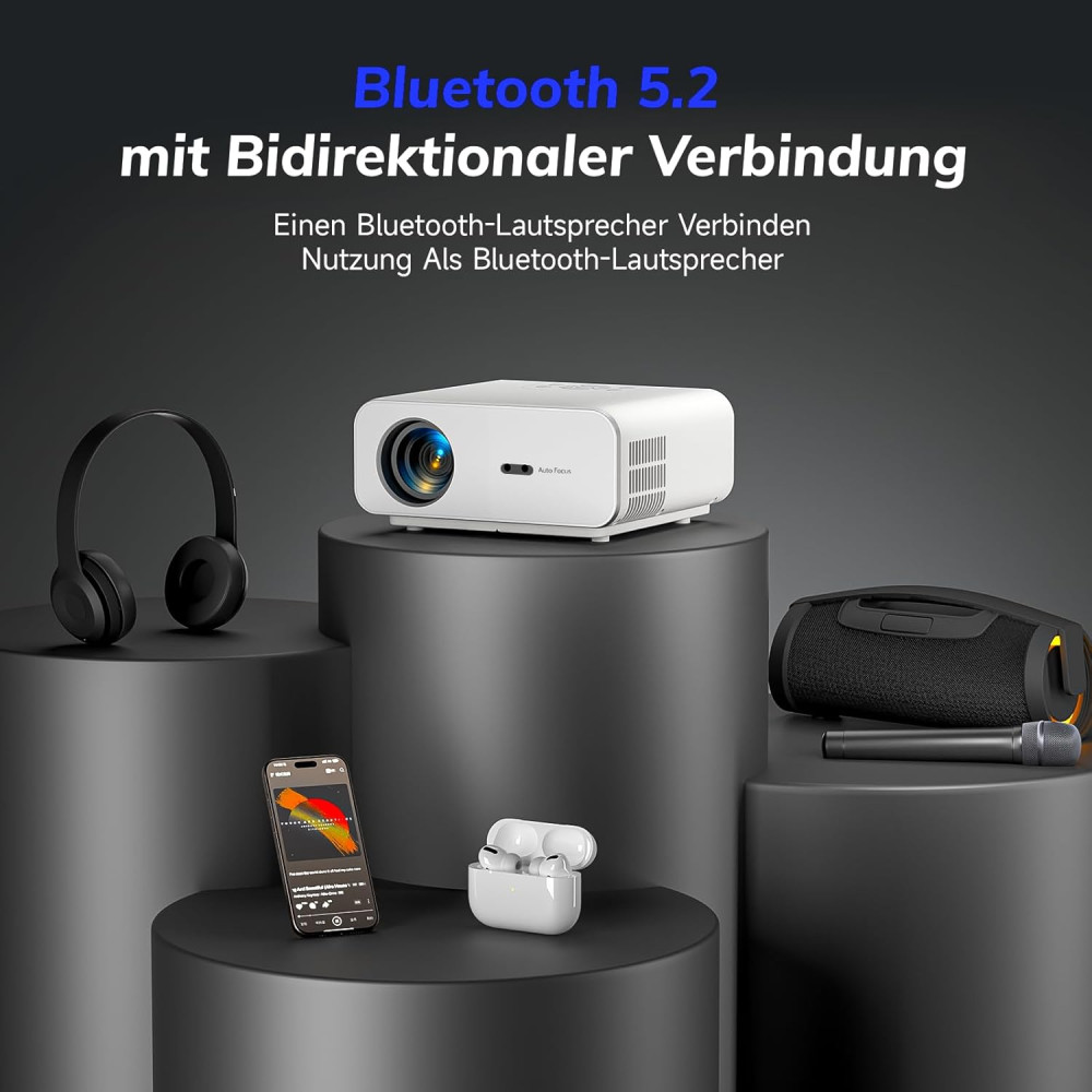 Проектор ZOOMCAT 4K Android 13 Netflix 28000 lm Wi-Fi 5G
