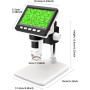 Цифровой микроскоп GlobalCrown RM 50–1000x 4,3 дюйма 1080p с 8 LED
