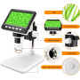 Цифровой микроскоп GlobalCrown RM 50–1000x 4,3 дюйма 1080p с 8 LED