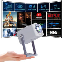 Портативный смарт-проектор K300 Home 1080P 4K HD с Wi-Fi и Bluetooth
