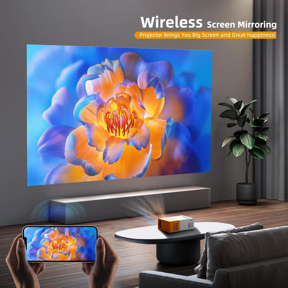 Міні проєктор PVO VF300 портативний WiFi Bluetooth Full HD 1920×1080