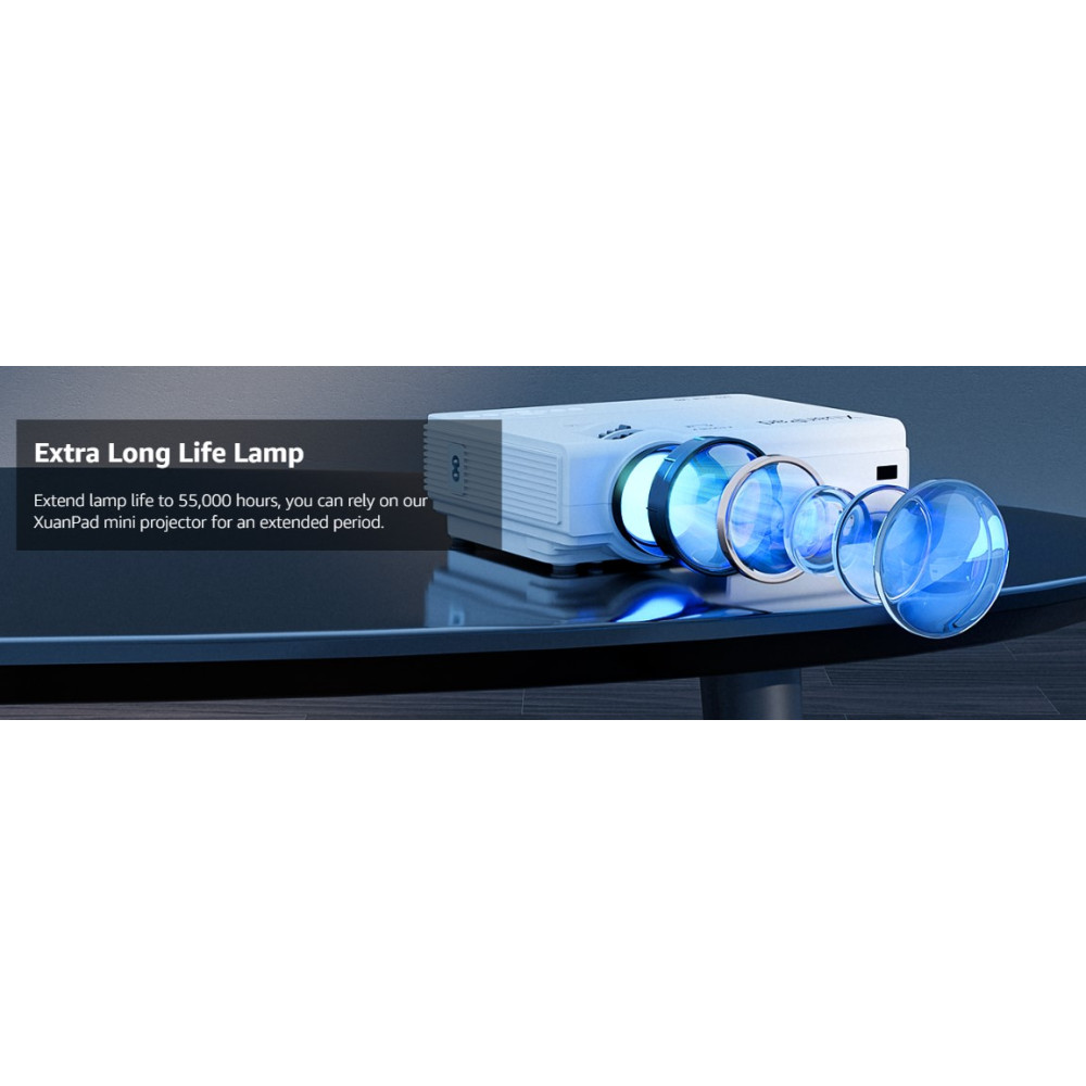 Мини проектор XuanPad 2024 портативный Full HD 1080P LCD