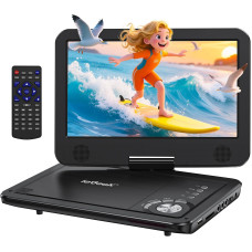 Портативный DVD-проигрыватель ieGeek IK-103 с поворотным HD-экраном USB, SD, AV выход