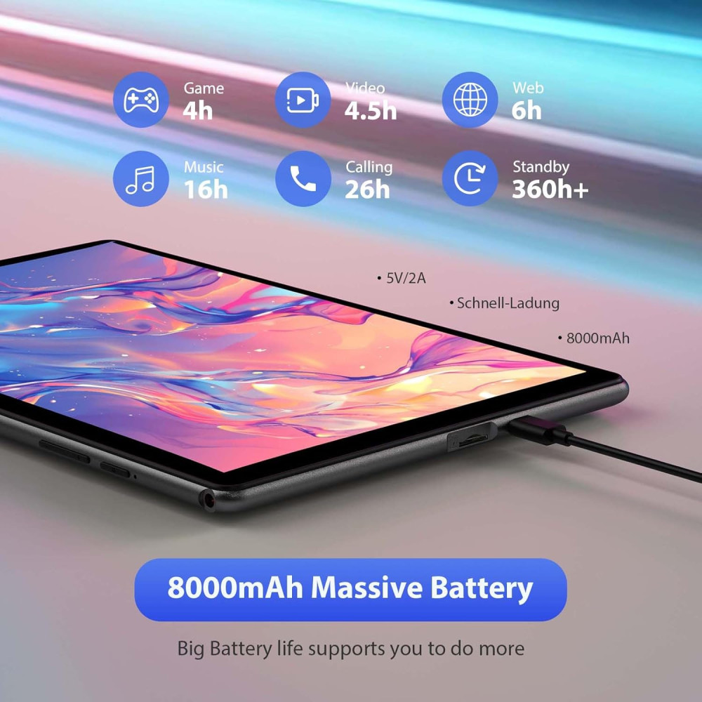Уценка! Планшет LINROM 10,1 дюйма Android 15 36GB RAM 128GB 8000mAh