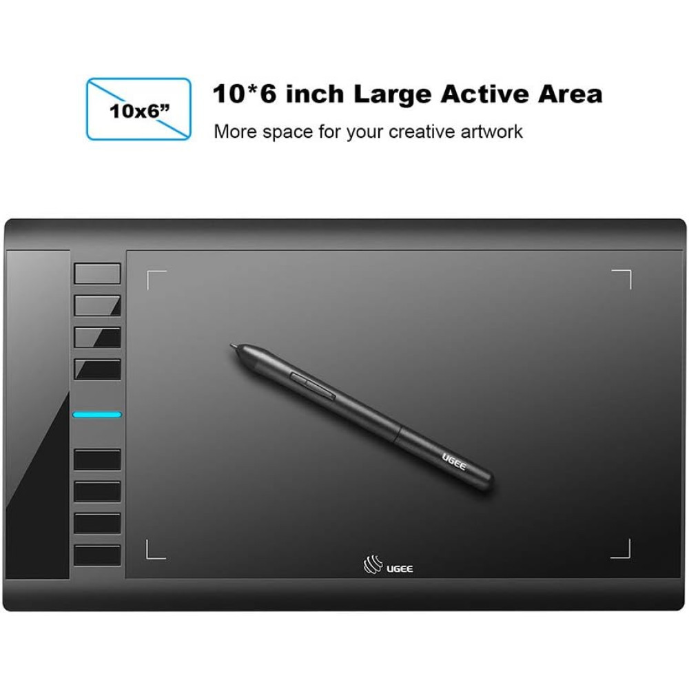 Графический планшет UGEE M708 8192 для рисования совместим с Windows Mac ChromeOS