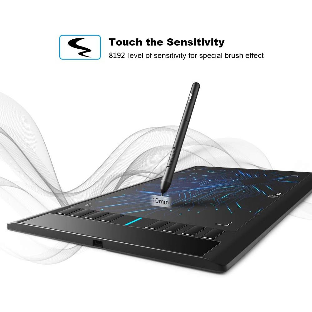 Графический планшет UGEE M708 8192 для рисования совместим с Windows Mac ChromeOS